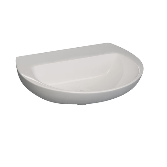 Basin Medical Atlas - 500mm, Polished White, (L) 41.8cm | (W) 50.2cm | (H) 17.7cm