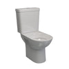 Close Coupled Suite Comfort - Lecico, Round, Polished White, Dual Flush, Incl Mech, No Seat (Incl Pan Fixations), (L) 62.5cm | (W) 36.1cm | (H) 77cm