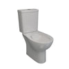 Close Coupled Suite, Atlas - Lecico, Rimless, Polished White, Top Flush, Incl Mech, No Seat (Incl Pan Fixations), (L) 62.5cm | (W) 36.1cm | (H) 77cm