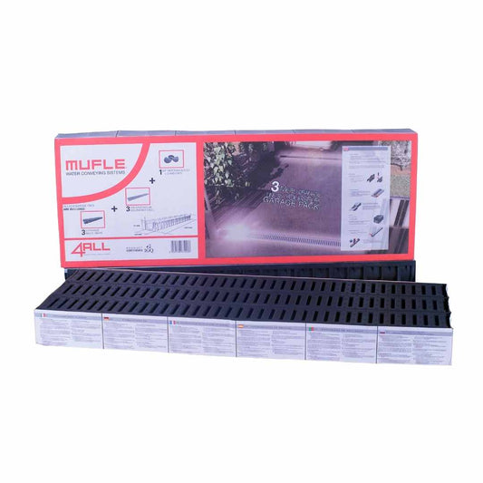 4All Garage Pack 3x1-meter with Black HD-PE Grate