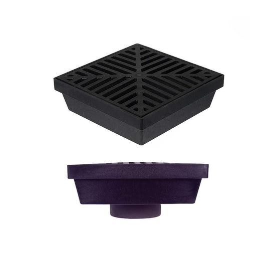 RainDrain Nylon - Sump, Outlet & Grate - Black