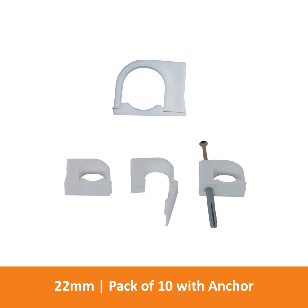 BuddyBat - 22mm White (Pack of 10 with Anchor)