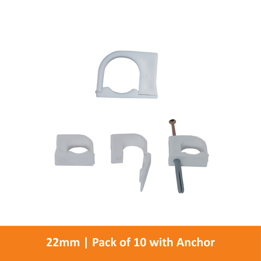 BuddyBat - 22mm White (Pack of 10 with Anchor)