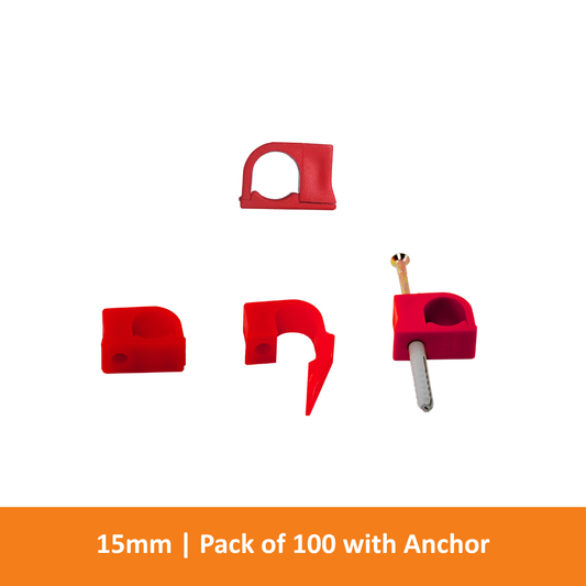 BuddyBat - 15mm Red (Pack of 100 with Anchor)