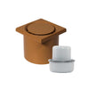 WetFloor Drain 2nd Fix with 110mmx110mm Light Brown ABS Grate
