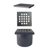 Balcony Drain 2nd Fix with 110mmx110mm Gun Metal Grey Square Hole Grate