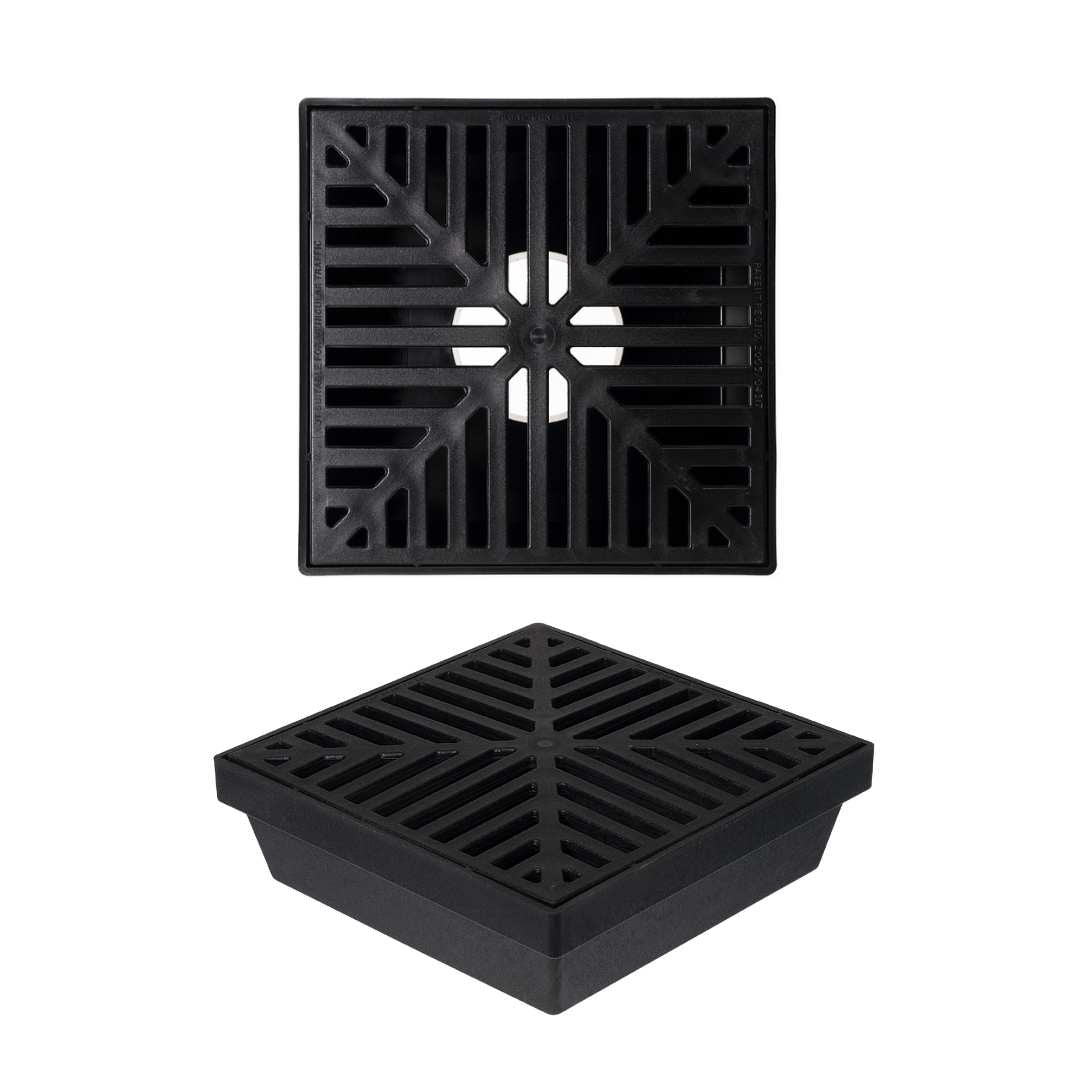 RainDrain Lite - Sump, Outlet & Grate - Black