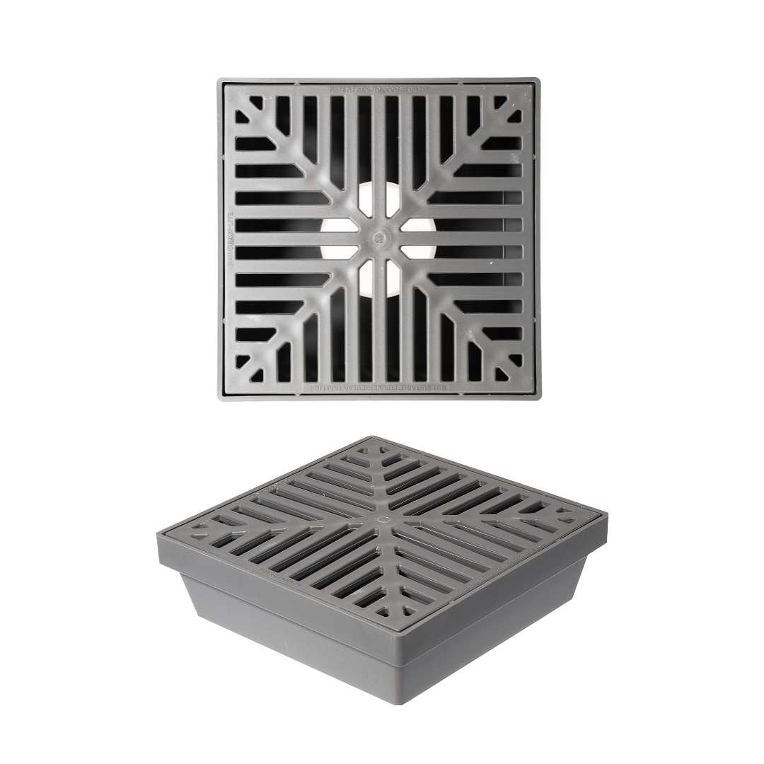 RainDrain Lite - Sump, Outlet & Grate - Grey