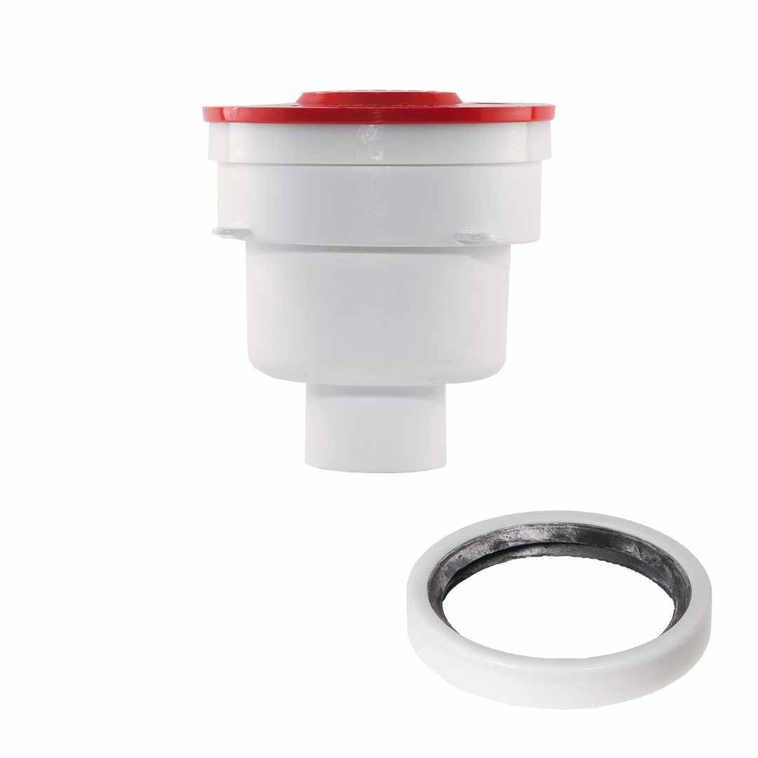 HyDrain 1st Fix with 50mm Bottom Outlet and Rubber Ring Socket