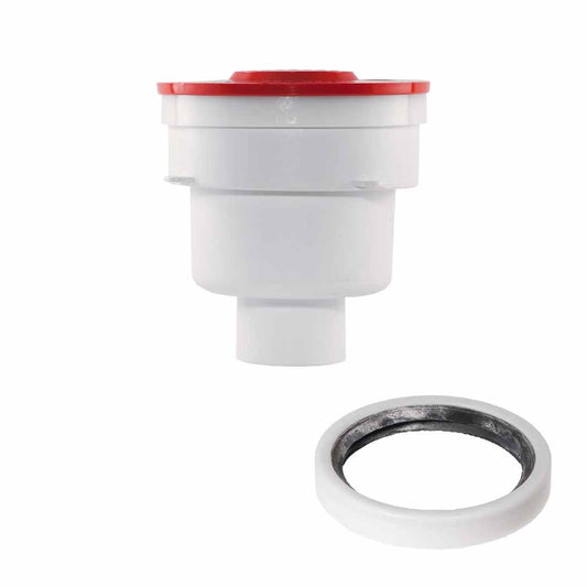 HyDrain 1st Fix with 50mm Bottom Outlet and Rubber Ring Socket