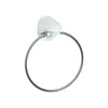 Towel Ring - Jade Bathroom Accessory Bodie Range, White Reconstituted Stone