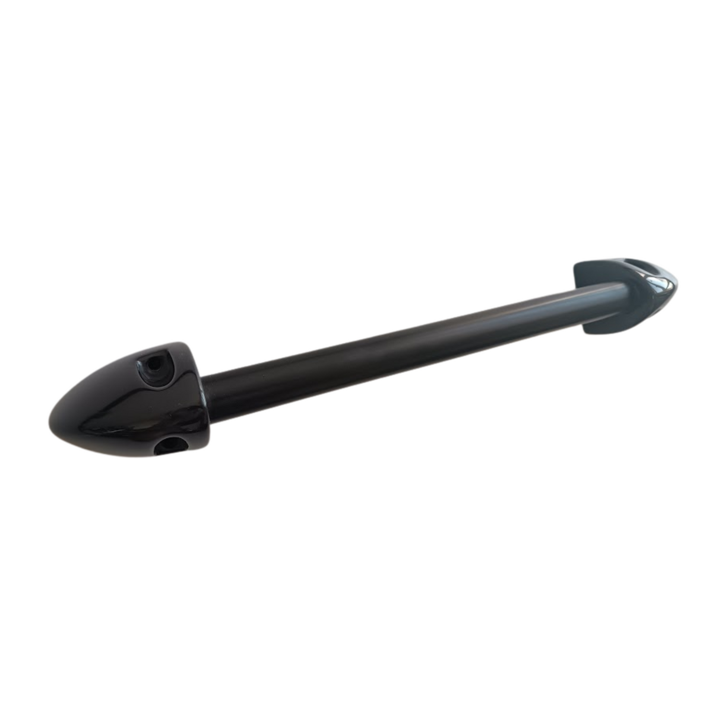 Grab Rail - Lecoco Bathroom Accessory Bodie Range, Black Reconstructed Stone, (L) 45.5cm | (W) 6.0cm | (H) 6.5cm