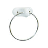 Towel Ring - Lecoco Bathroom Accessory Bodie Range, White Reconstituted Stone