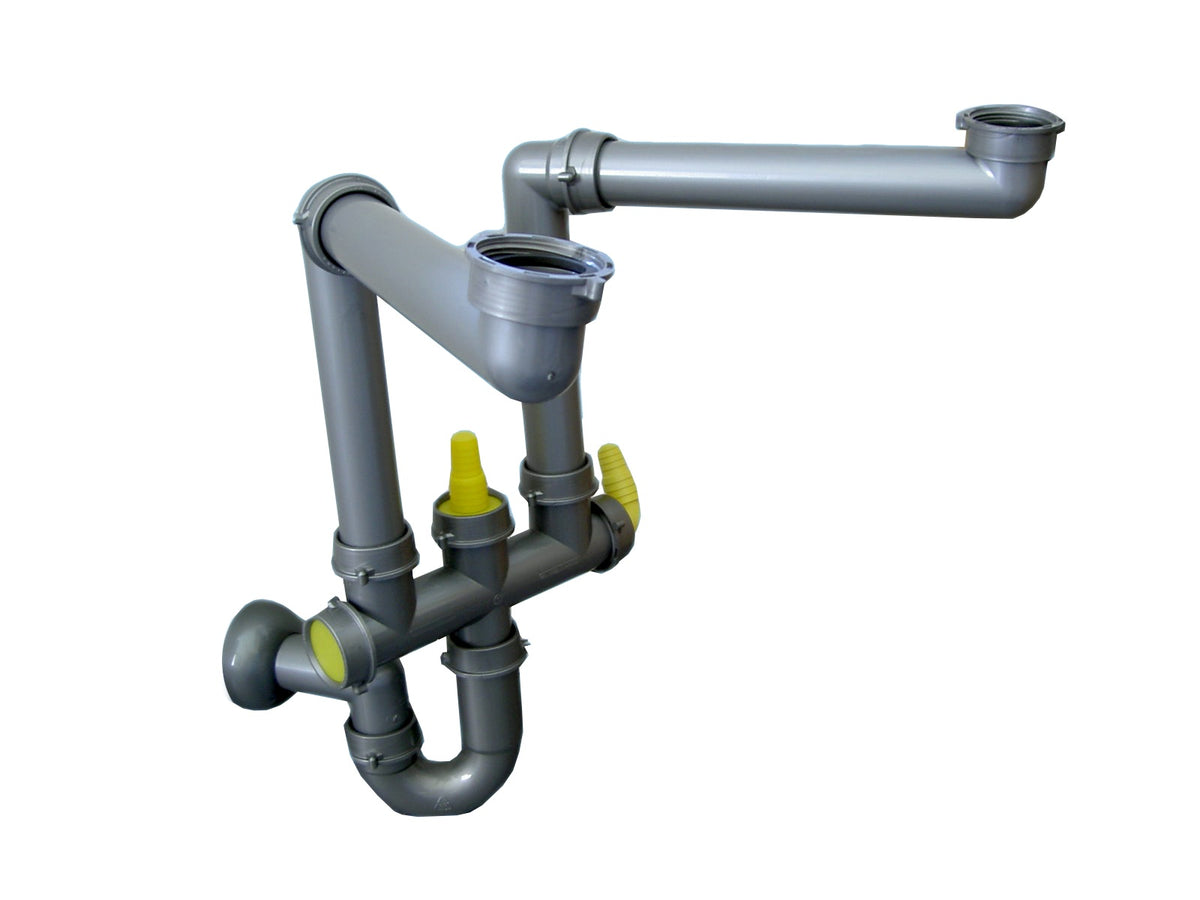 Franke Spazi F2 Plumbing Kit for Double Bowl Sinks – Washing Machine & Dishwasher Connection