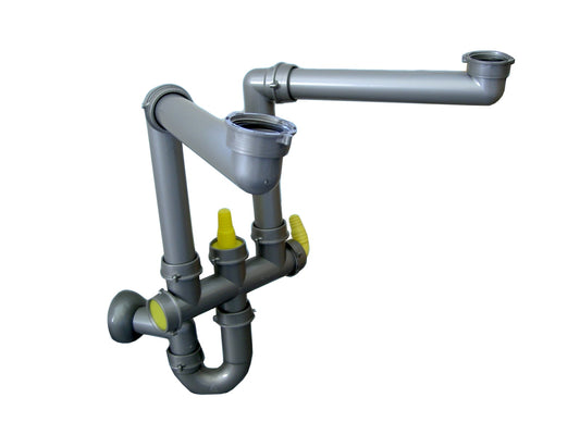Franke Spazi F2 Plumbing Kit for Double Bowl Sinks – Washing Machine & Dishwasher Connection