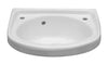 Basin Small - 490mmx330x190mm, Anchor, Ceramic, 2 Tap Hole, White