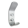 Towel Hook - Onyx Bathroom Accessory Bodie Range, Brushed Aluminium, (L) 3.0cm | (W) 4.4cm | (H) 9.6cm