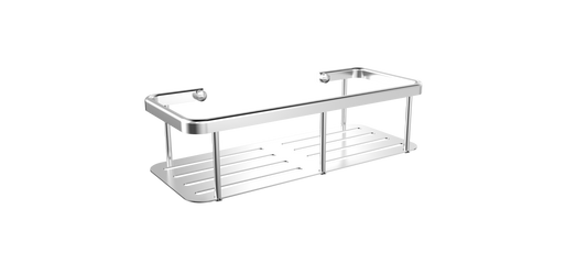 Square Shower Shelf - Universal Bathroom Accessory Bodie Range, Polished Chrome, (L) 225.0cm | (W) 225.0cm | (H) 60.0cm