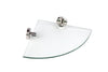 Corner Shower Shelf - Skye Bathroom Accessory Premium Range in Polished Stainless Steel, (L) 24.2cm | (W) 24.2cm | (H) 5.1cm