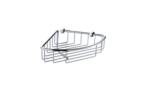 Corner Caddy - Universal, Bathroom Accessory Bodie Range, Polished Chrome, (L) 28.0cm | (W) 22.0cm | (H) 10.5cm