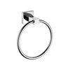 Towel Ring - Aria Bathroom Accessory Bodie Range, Polished Chrome, (L) 15.0cm | (W) 7.0cm | (H) 17.0cm