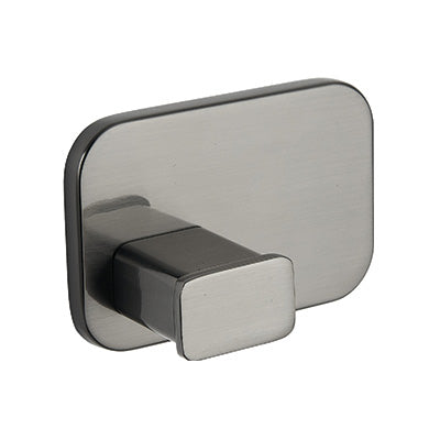 Towel Hook - Eclipse, Bathroom Accessory Bodie Range, Gun Metal, (L) 7.5cm | (W) 3.5cm | (H) 5.5cm