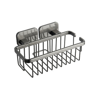 Soap Basket/Caddy - Eclipse, Bathroom Accessory Bodie Range, Gun Metal Finish, (L) 25.0cm | (W) 15.0cm | (H) 12.0cm