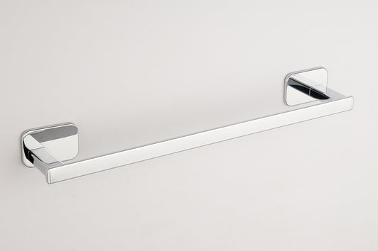 Single Towel Rail 700mm - Eclipse, Bathroom Accessory Bodie Range, Polished Chrome, (L) 60cm | (W) 10cm | (H) 5.5cm