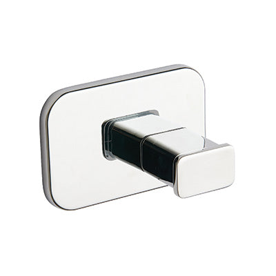 Robe Hook - Eclipse, Bathroom Accessory Bodie Range, Polished Chrome, (L) 7.5cm | (W) 3.5cm | (H) 5.5cm