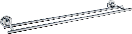 Double Towel Rail 600mm - Khronos, Bathroom Accessory Bodie Range, Polished Chrome