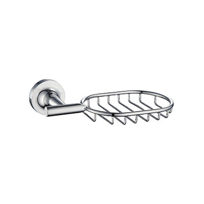Soap Basket - Khronos, Bathroom Accessory Bodie Range, Polished Chrome, (L) 18.5cm | (W) 11.5cm | (H) 5.5cm