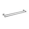 Double Towel Rail 700mm - Designer, Bathroom Accessory Bodie Range, Polished Chrome
