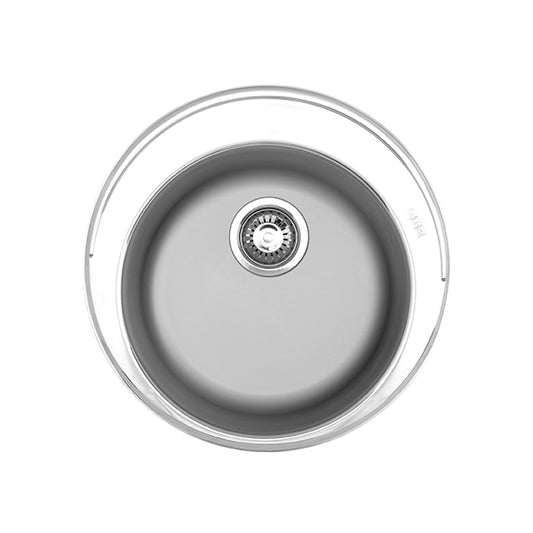 Franke Rondo RDX610-48 Prep Bowl 485mm Stainless Steel Sink – Inset, Includes 90mm Waste & Tap Landing