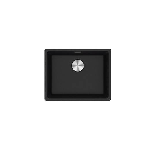 Franke Maris MRG610-52 Fragranite Black Single Bowl Kitchen Sink 560 x 440mm – Inset, Includes 90mm Waste