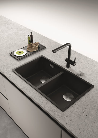 Franke Maris MRG620-35-35 Fragranite White Single Bowl Sink 760 x 440mm – Inset, Includes 90mm Waste