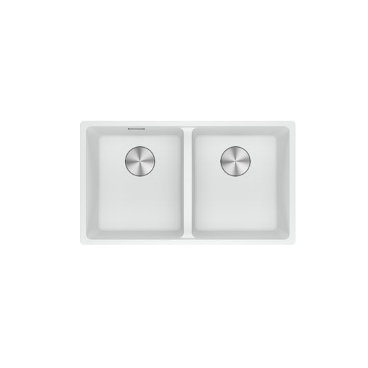 Franke Maris MRG620-35-35 Fragranite White Single Bowl Sink 760 x 440mm – Inset, Includes 90mm Waste