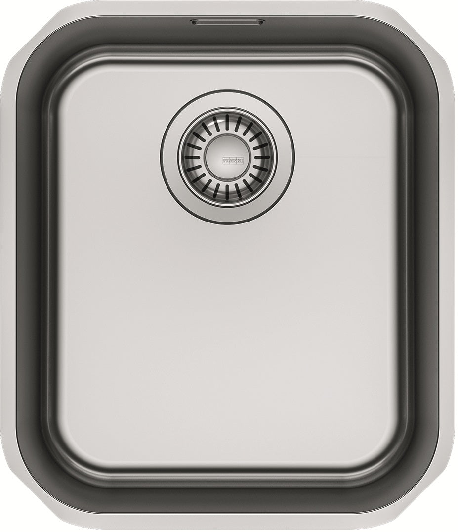 Franke Smart SRX110-34 Stainless Steel Undermount Kitchen Sink 368 x 428mm – Includes 90mm Waste with Overflow