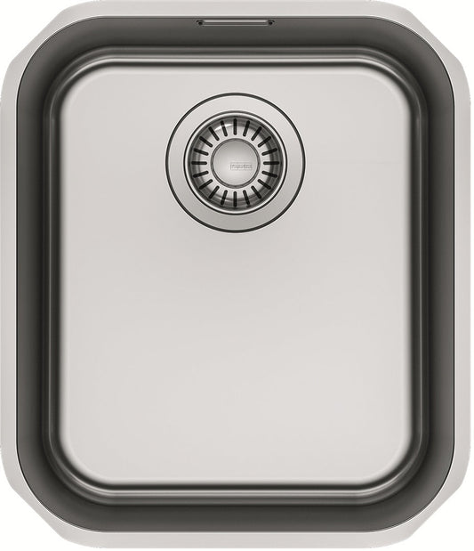 Franke Smart SRX110-34 Stainless Steel Undermount Kitchen Sink 368 x 428mm – Includes 90mm Waste with Overflow