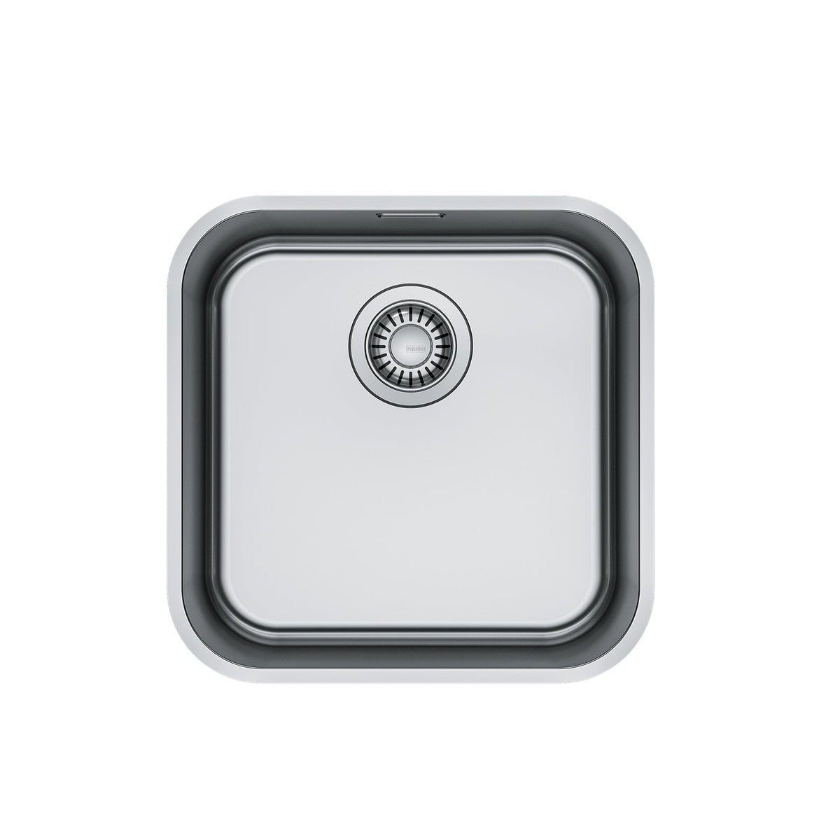 Franke Smart SRX110-40 Stainless Steel Undermount Kitchen Sink 428 x 428mm – Includes 90mm Waste with Overflow