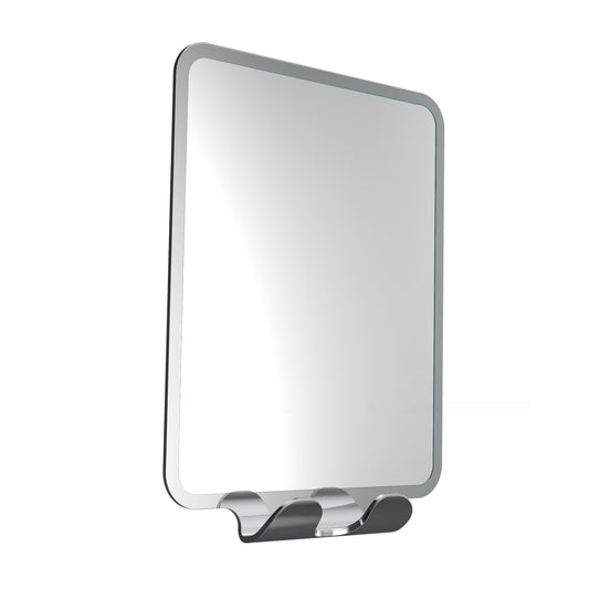 Shaving Mirror Fog Free - Fusion Loc Bathroom Accessory Range, Polished Chrome, (L) 14cm | (W) 4cm | (H) 20cm