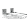 Corner Shower Shelf - Fusion Loc Bathroom Accessory Range, Polished Chrome, (L) 25cm | (W) 25cm | (H) 11cm