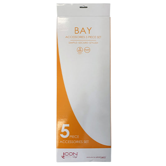 5-Piece Set - Bay Bathroom Accessory Icon Conventional Range