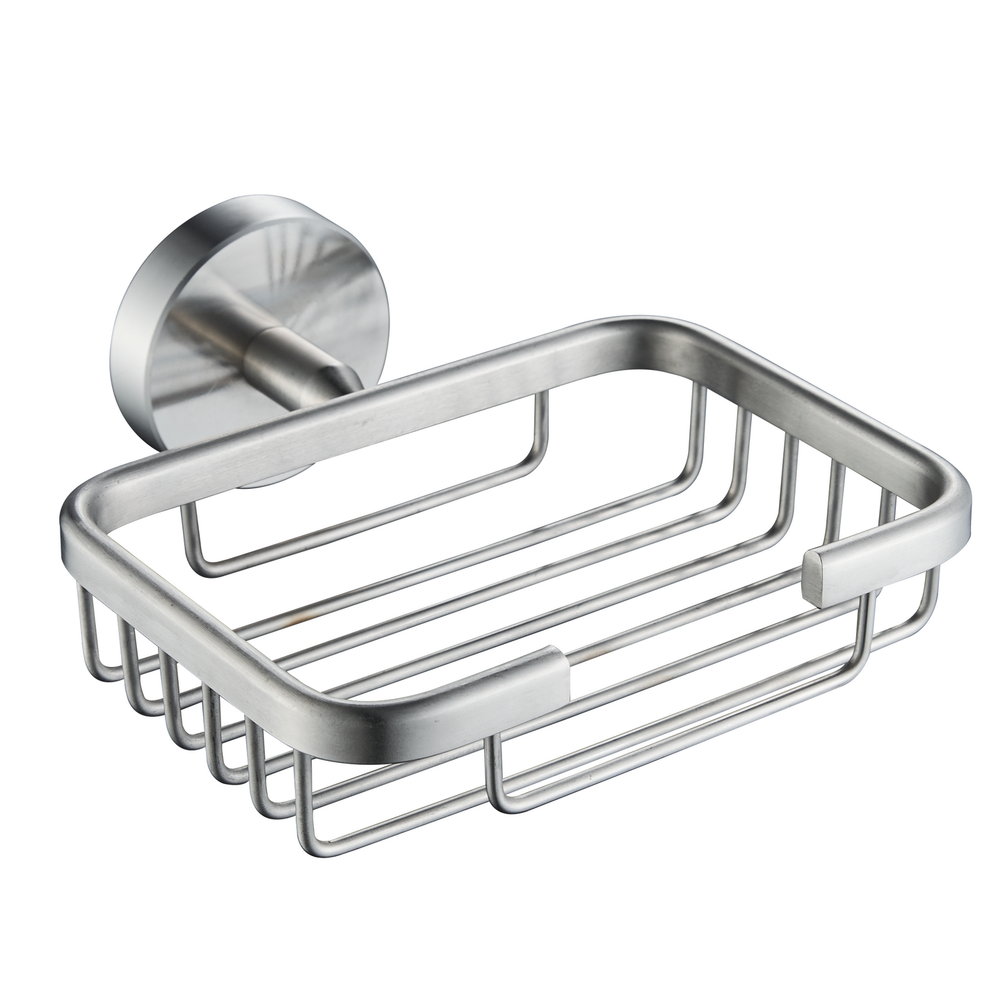 Soap Dish/Basket - Blaze Bathroom Accessory Premium Icon Range in Brushed Stainless Steel, (L) 17.0cm | (W) 6.6cm | (H) 5.1cm