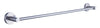 Single Towel Rail 600mm - Blaze Bathroom Accessory Premium Icon Range in Brushed Stainless Steel, (L) 60.0cm | (W) 6.6cm | (H) 5.1cm