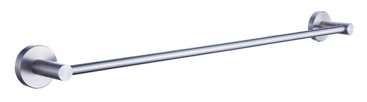 Single Towel Rail 700mm - Blaze Bathroom Accessory Premium Icon Range in Brushed Stainless Steel, (L) 70.0cm | (W) 6.6cm | (H) 5.1cm
