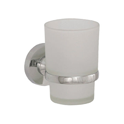 Toothbrush Holder - Misty Bathroom Accessory Icon Premium Range, (L) 6.7cm | (W) 11.2cm | (H) 9.5cm