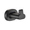 Robe/Towel Hook - Raven Bathroom Accessory Icon Conventional Range in Black, (L) 6.4cm | (W) 6.1cm | (H) 6.3cm