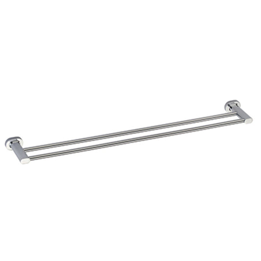 Double Towel Rail 600mm - Raven Bathroom Accessory Icon Conventional Range