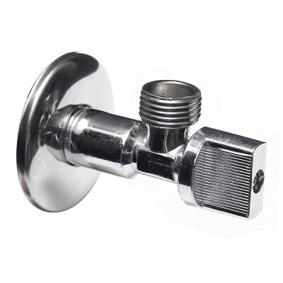 Angle Valve – 1/2" x 3/4", Chrome Finish