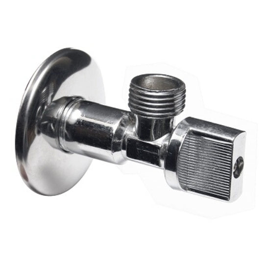 Angle Valve – 1/2" x 1/2", Chrome Finish